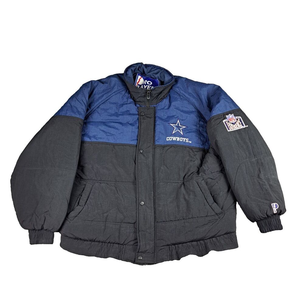 Vintage 1990’s Dallas Cowboys Pro Player Puffer Jacket Mens 2XL NFL Experience